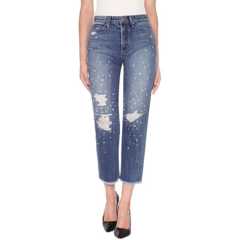 Joe's Jeans Smith High Rise Ankle Cyndi Button Fly